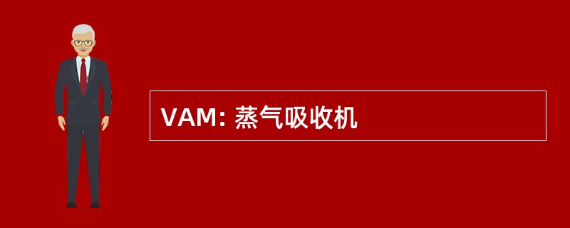 VAM: 蒸气吸收机