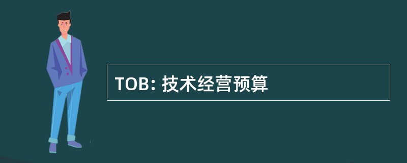 TOB: 技术经营预算