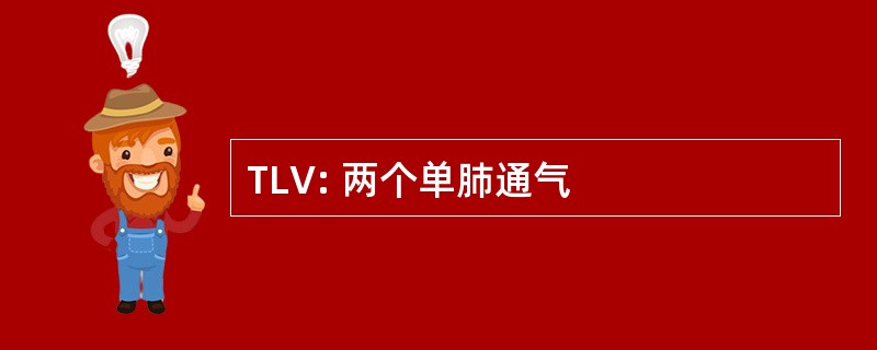 TLV: 两个单肺通气