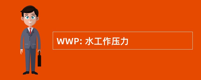 WWP: 水工作压力