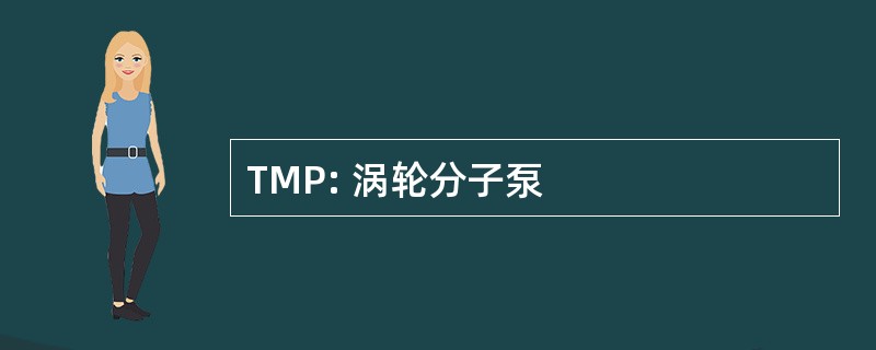 TMP: 涡轮分子泵