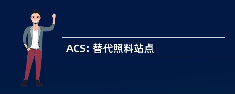 ACS: 替代照料站点