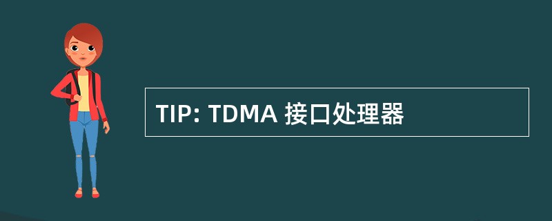 TIP: TDMA 接口处理器