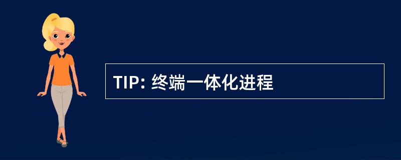 TIP: 终端一体化进程