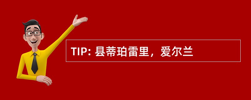 TIP: 县蒂珀雷里，爱尔兰