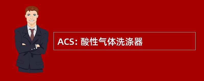 ACS: 酸性气体洗涤器