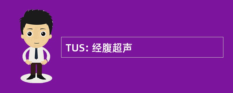 TUS: 经腹超声