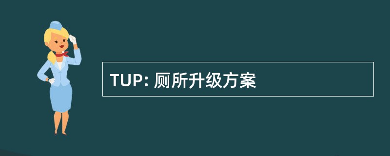 TUP: 厕所升级方案