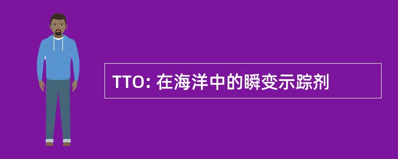 TTO: 在海洋中的瞬变示踪剂