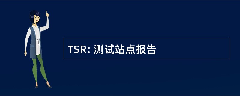 TSR: 测试站点报告