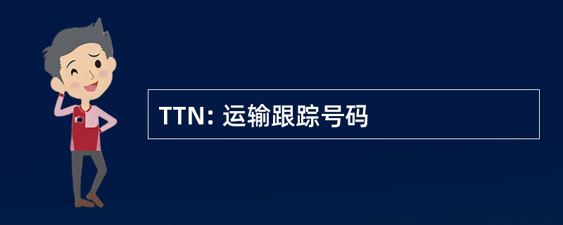 TTN: 运输跟踪号码