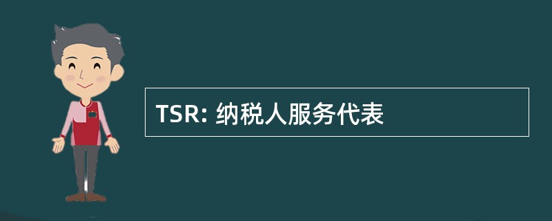 TSR: 纳税人服务代表