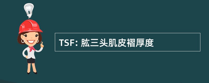 TSF: 肱三头肌皮褶厚度