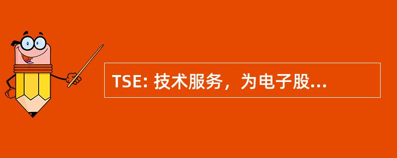 TSE: 技术服务，为电子股份有限公司