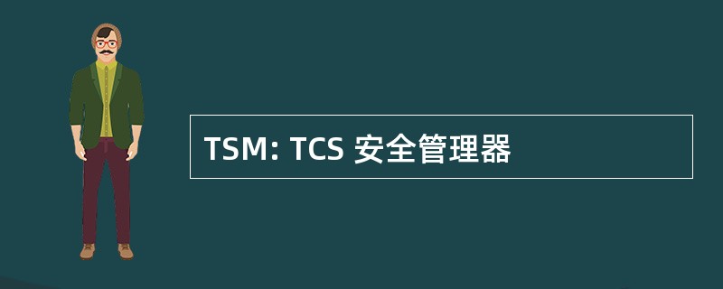 TSM: TCS 安全管理器