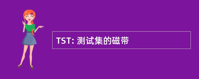 TST: 测试集的磁带