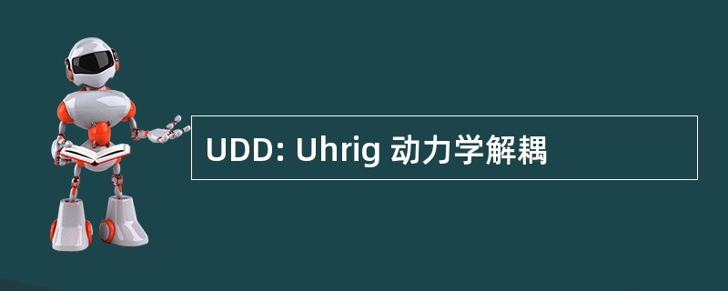 UDD: Uhrig 动力学解耦