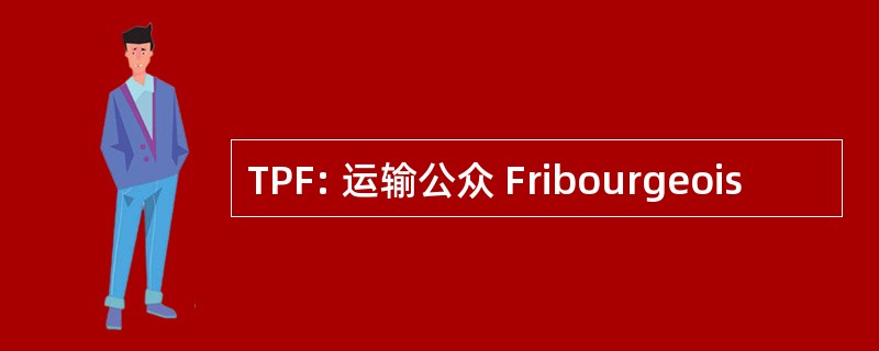 TPF: 运输公众 Fribourgeois