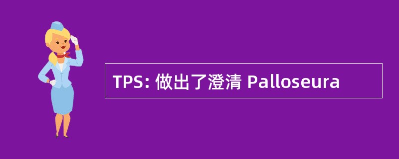 TPS: 做出了澄清 Palloseura