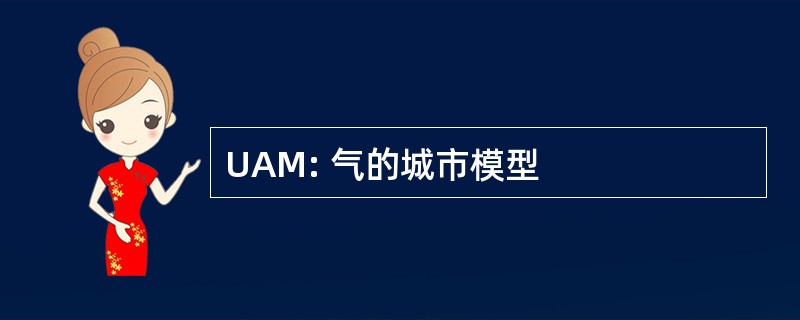 UAM: 气的城市模型