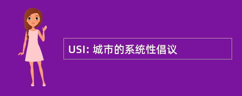 USI: 城市的系统性倡议