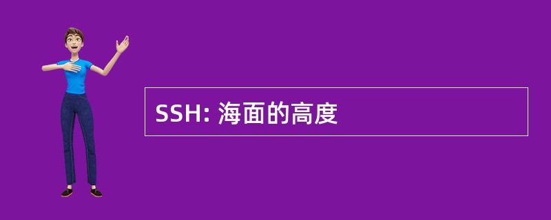 SSH: 海面的高度