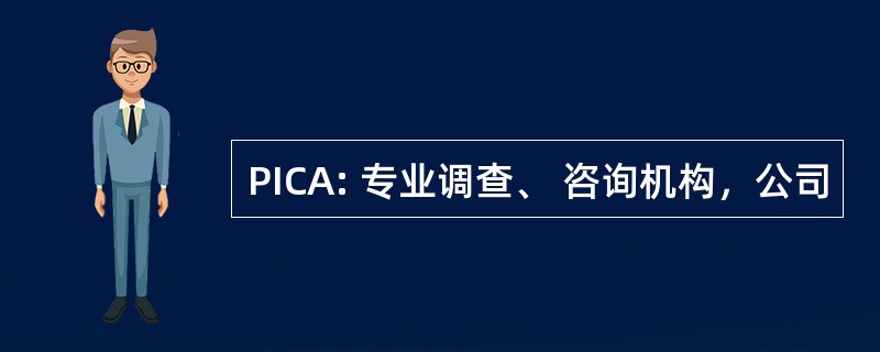 PICA: 专业调查、 咨询机构，公司