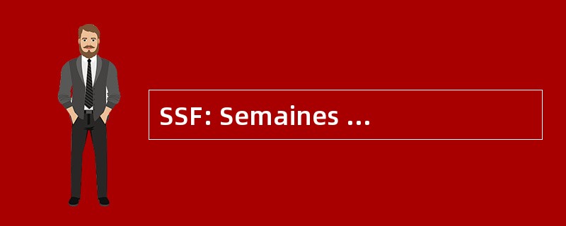 SSF: Semaines des 科学 ForestiÃ¨res