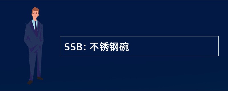 SSB: 不锈钢碗