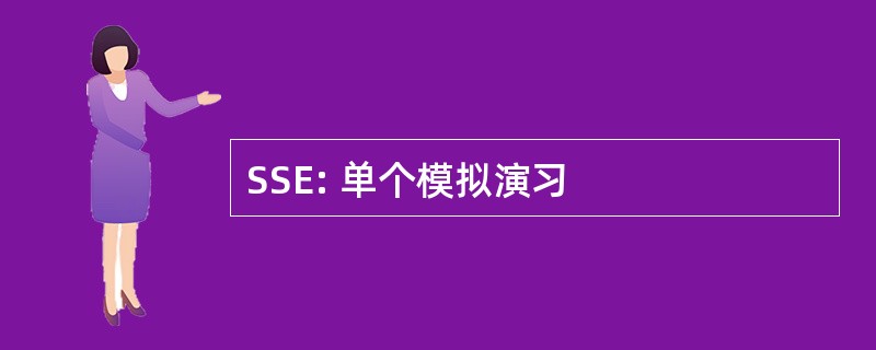 SSE: 单个模拟演习