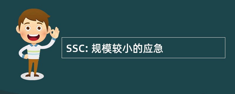 SSC: 规模较小的应急