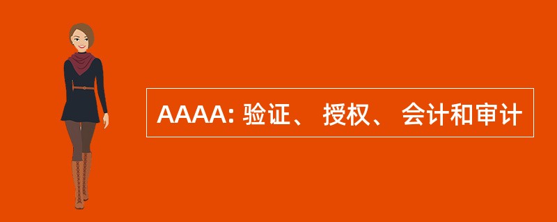 AAAA: 验证、 授权、 会计和审计