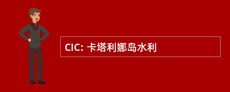 CIC: 卡塔利娜岛水利