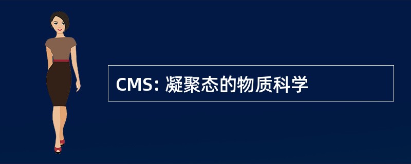 CMS: 凝聚态的物质科学