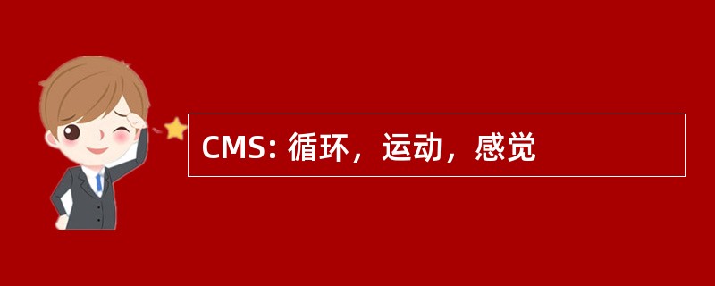 CMS: 循环，运动，感觉