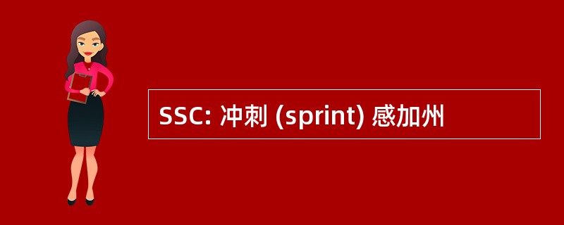 SSC: 冲刺 (sprint) 感加州