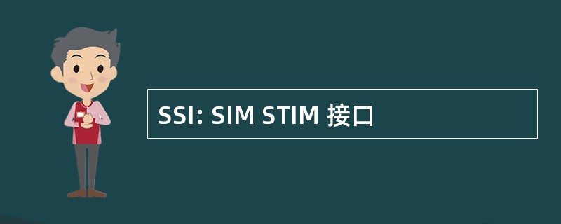 SSI: SIM STIM 接口