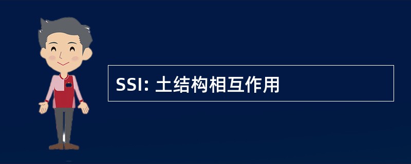 SSI: 土结构相互作用