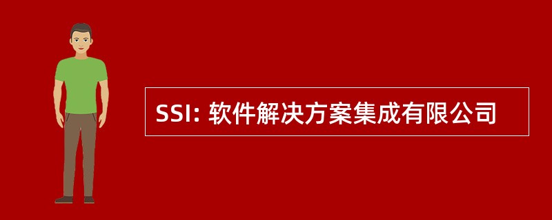 SSI: 软件解决方案集成有限公司