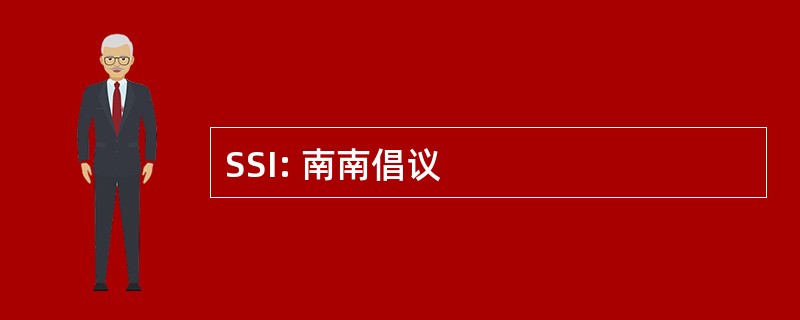 SSI: 南南倡议