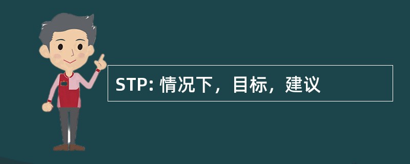 STP: 情况下，目标，建议