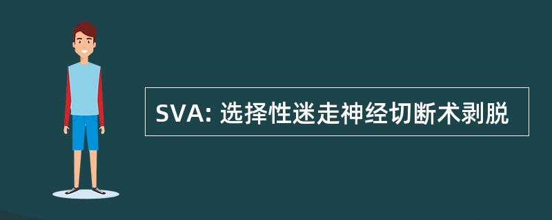 SVA: 选择性迷走神经切断术剥脱