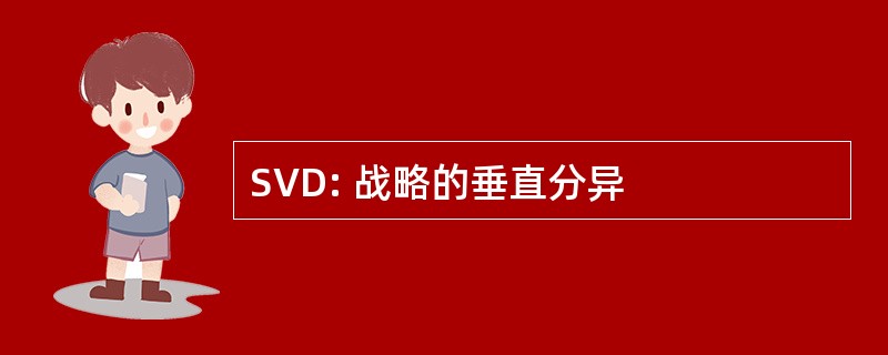 SVD: 战略的垂直分异