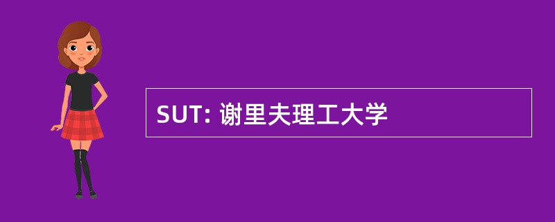 SUT: 谢里夫理工大学