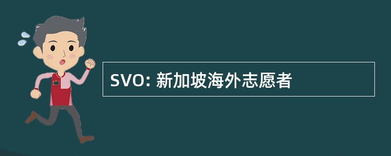 SVO: 新加坡海外志愿者