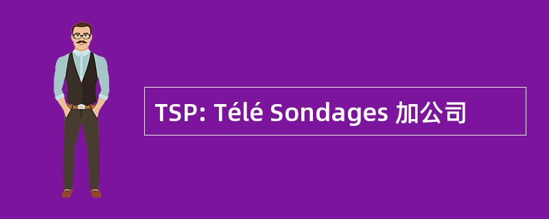 TSP: Télé Sondages 加公司