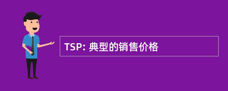 TSP: 典型的销售价格