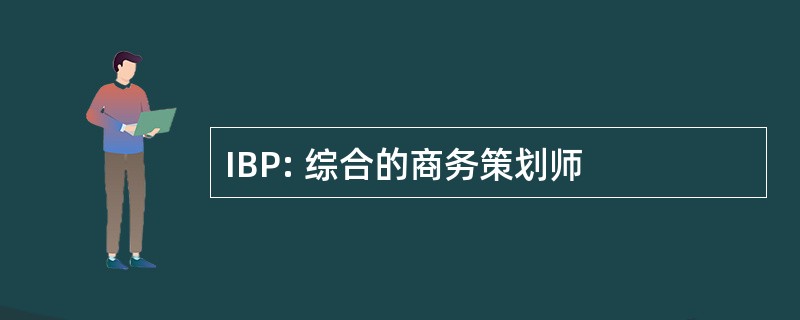 IBP: 综合的商务策划师