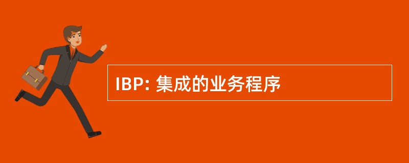 IBP: 集成的业务程序