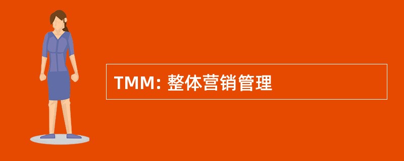 TMM: 整体营销管理